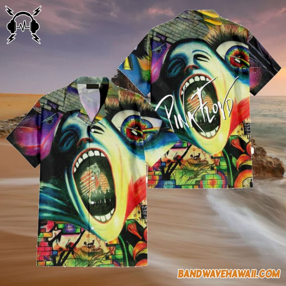 Screaming face The Wall Pulse DSOTM Hawaiian Shirt 4
