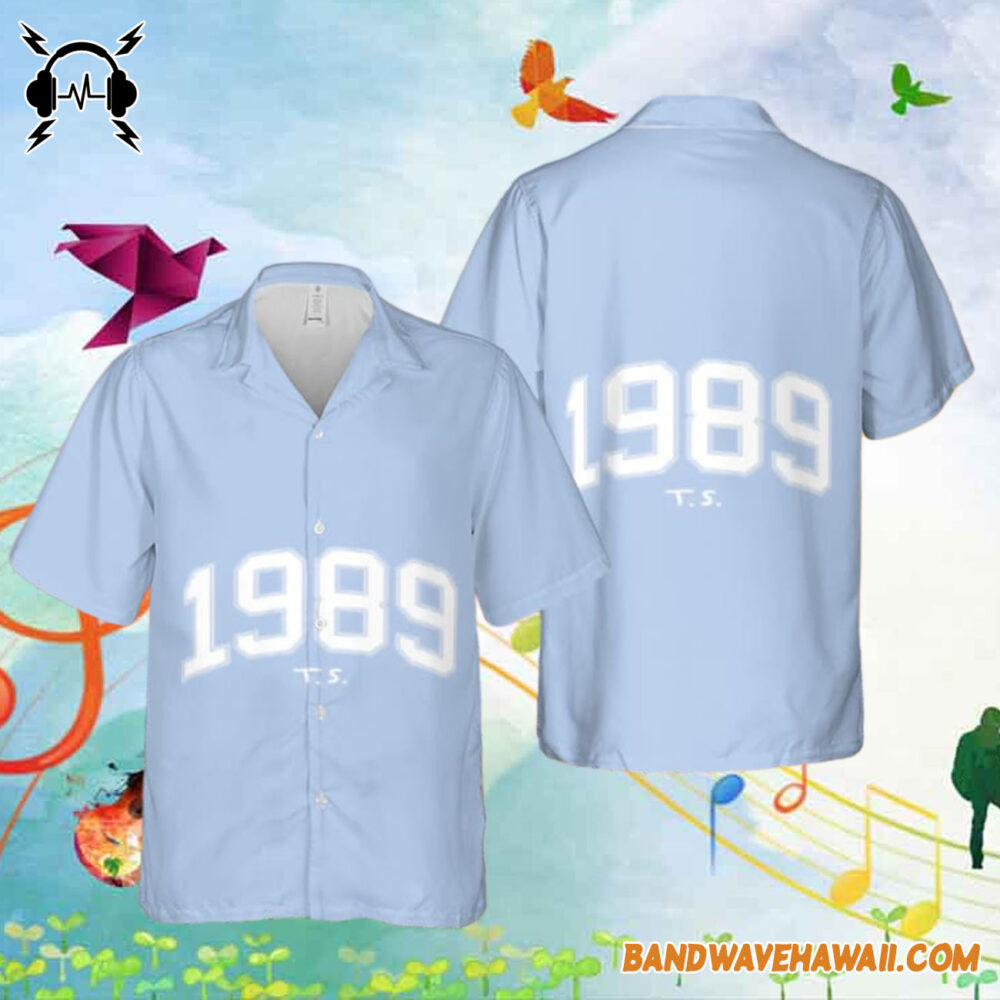 Taylor Swift 1989 Album Blue Cute Hawaiian Shirt Gift For Fans 1