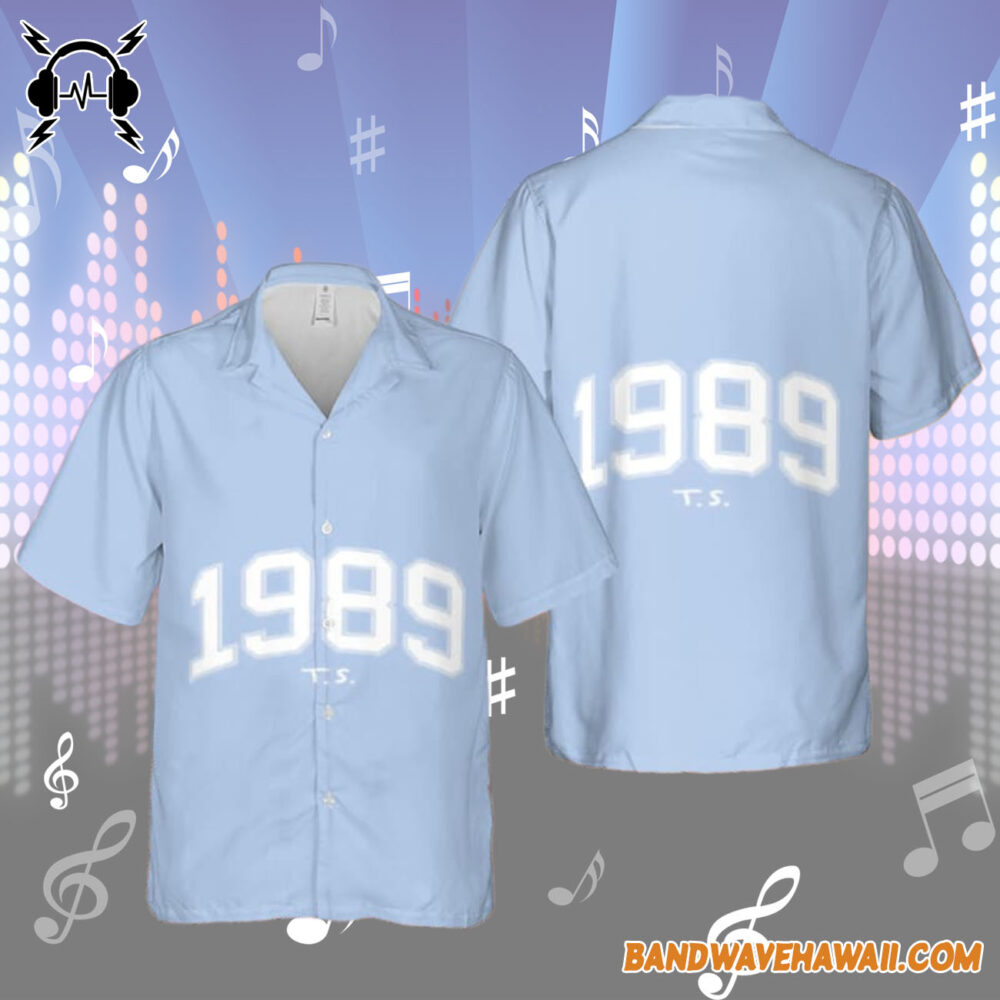 Taylor Swift 1989 Album Blue Cute Hawaiian Shirt Gift For Fans 2