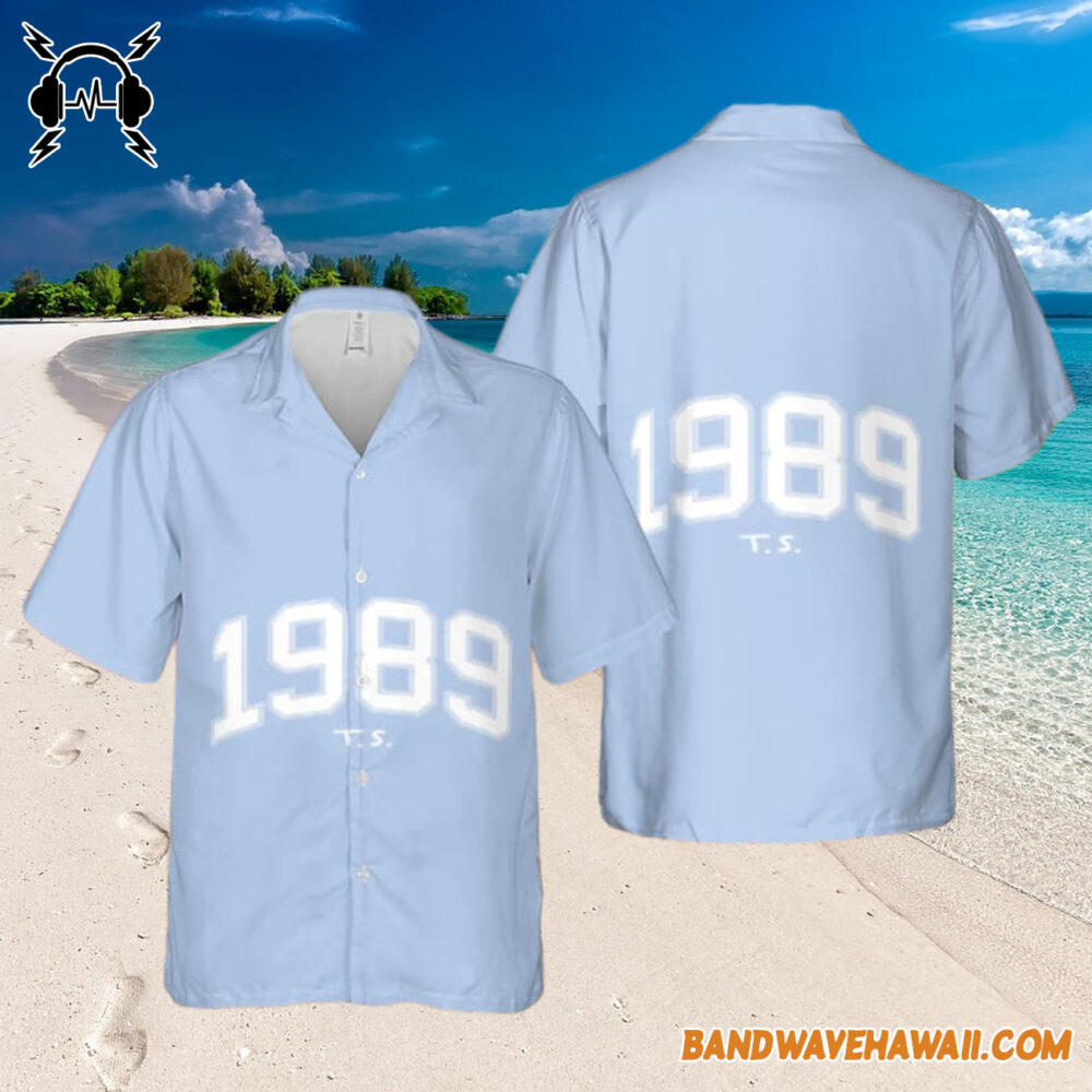 Taylor Swift 1989 Album Blue Cute Hawaiian Shirt Gift For Fans 3