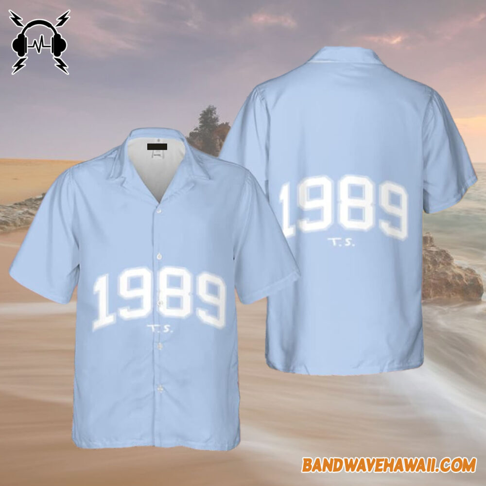 Taylor Swift 1989 Album Blue Cute Hawaiian Shirt Gift For Fans 4