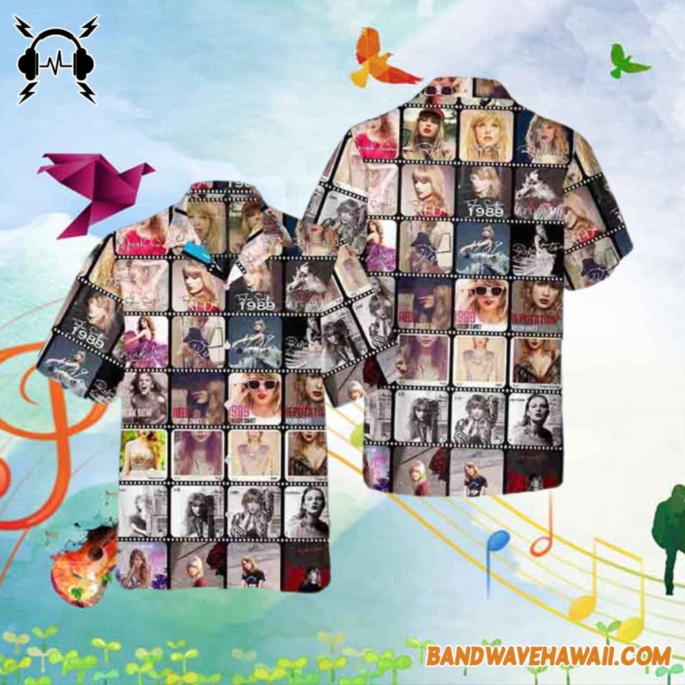 Taylor Swift All Albums Released Best Hawaiian Shirt Gift For Fans 1