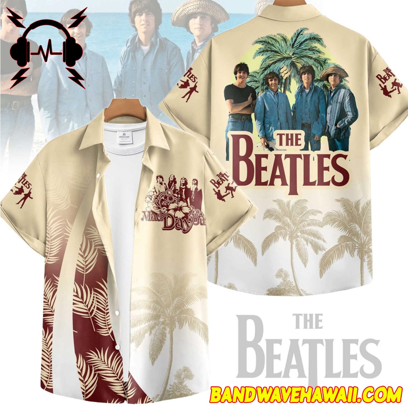 The Beatles Mad Day Out Hawaiian Shirt Gifts For Fans Father’s Day The Beatles Mad Day Out Hawaiian Shirt Gifts For Fans Father’s Day