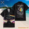 The Dark Side Of The Moon 50th Anniversary Pyramid Night Sky Hawaiian Pink Floyd Shirt 3