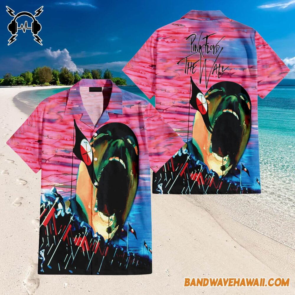 The Wall Hammers and Scream Hawaiian Pink Floyd Shirt 3