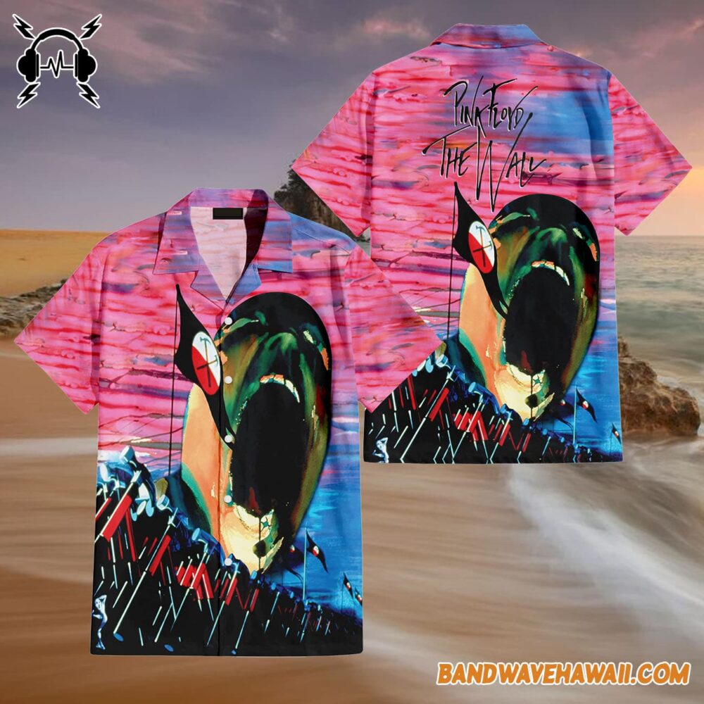 The Wall Hammers and Scream Hawaiian Pink Floyd Shirt 4