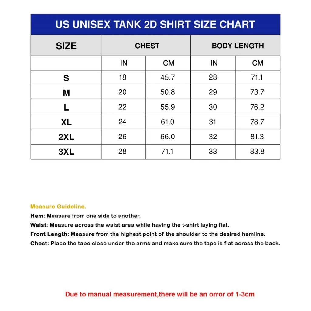 US Unisex Tank 2D